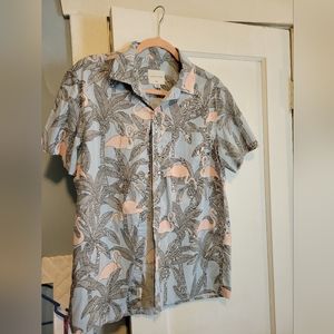 Flamingo Button Down